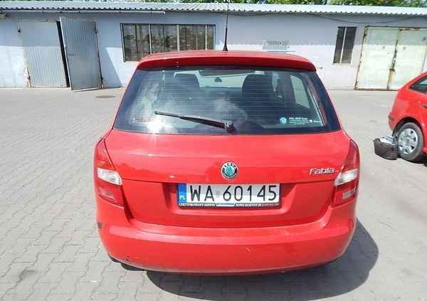 Skoda Fabia cena 9052 przebieg: 156941, rok produkcji 2011 z Wielichowo małe 106